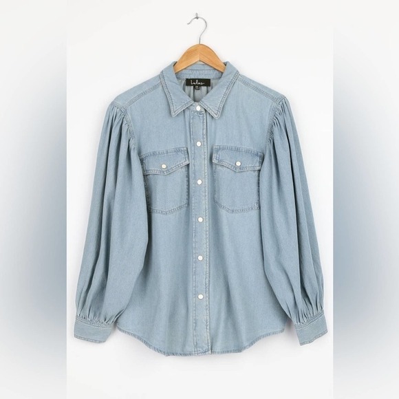 LULUS button up top - Picture 6 of 7